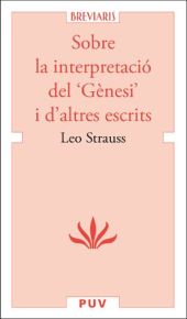 Sobre la interpretació del 'Gènesi' i d'altres escrits