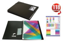 CARPETA A4 50 FUNDAS NEGRA REORGANIZER SDI - OFFICE BOX