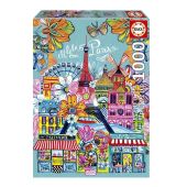 PUZZLE 1000 PARIS BY CAR PINTOS FSC EDUCA