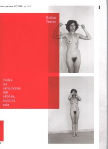 ESTHER FERRER: TODAS LAS VARIACIONES SON VALIDAS, 