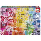 PUZZLE 500 COLLAGE DE COLORES FSC(R EDUCA