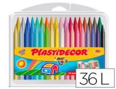 PLASTIDECOR 36 COLORES 18+18 PLASTIDECOR - BIC