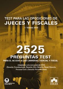 2525 preguntas Test. Oposiciones de jueces y fiscales