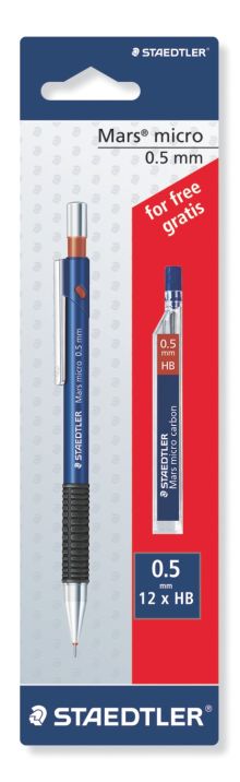 PORTAMINAS MARS MICRO 0.5 + TUBO MINAS STAEDTLER