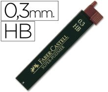 BLISTER MINAS 0,3 HB FABER FABER CASTELL TUBO