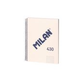 LIBRETA A4 BEIGE 80H. ESPIRAL CUADRICULA