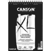BLOCK A4 DIBUJO DESSIN NOIR XL