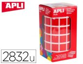 ROLLO GOMET CUADRADO ROJO