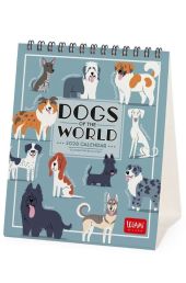 DESK CALENDAR - 2026 DESK CALENDAR - DOGS OF THE WORLD - 12X14,5 - DOGS LEGAMI