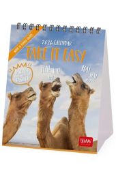 DESK CALENDAR - 2026 DESK CALENDAR - TAKE IT EASY - 12X14,5 - ANIMALS LEGAMI