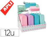 ESTUCHE SILICONA COLORES PASTEL APLI