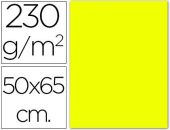(10) CARTULINA AMARILLA FLUORESCENTE 