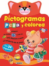 PICTOGRAMAS - PEGA Y COLOREA CONEJITO