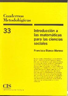 Introducción a las matemáticas para las ciencias sociales