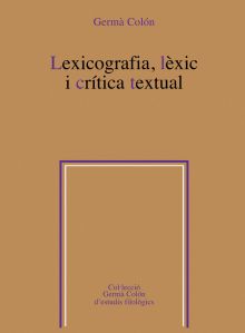 LEXICOGRAFIA, LÈXIC I CRÍTICA TEXTUAL