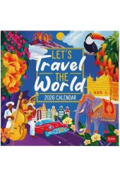 WALL CALENDAR - 2026 WALL CALENDAR - LETS TRAVEL THE WORLD - 30X29 - LEGAMI