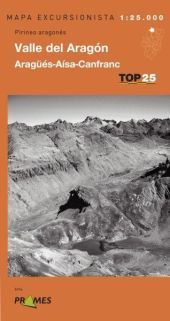 MAPA TOP 25 VALLE DE ARAGON. ARAGUES, AINSA, CANFR