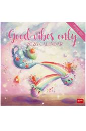 WALL CALENDAR - 2026 WALL CALENDAR - GOOD VIBES ONLY - 30X29 - LEGAMI