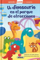 Un dinosaurio en el parque de atracciones