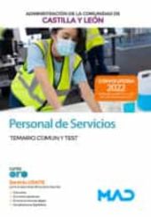 PERSONAL DE SERVICIOS. TEMARIO COMUN Y TEST