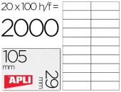 (100) ETIQUETAS A4 APLI 105,0X 29,0