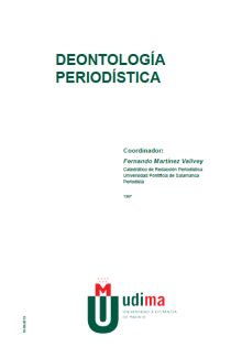 DEONTOLOGÍA PERIODÍSTICA