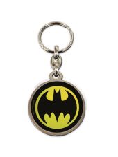 LLAVERO REDONDO METAL LOGO BATMAN UNIVERSO DC