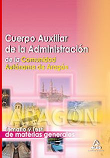 AUXILIAR DE LA ADMINISTRACION DGA - TEMARIO Y TES