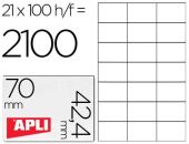 (100) ETIQUETAS A4 APLI 70,0X 42,4