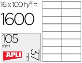 (100) ETIQUETAS A4 APLI 105,0X 37,0