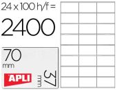 (100) ETIQUETAS A4 APLI 70,0 X 37,0