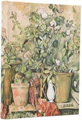 PAPERBLANKS AGENDA 2026 DP 12 / CEZANNE’S TERRACOTTA POTS AND FLOWERS / MIDI / D