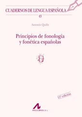 PRINCIPIOS DE FONOLOGIA Y FONETICA ESPAÑOLAS