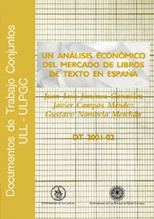 ANALISIS ECONOMICO DEL MERCADO DE LIBROS DE TEXTO 