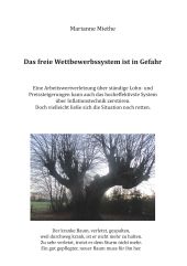 Das freie Wettbewerbssystem ist in Gefahr