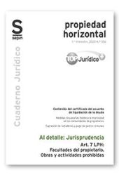 Art. 7 LPH: Facultades del propietario. Obras y actividades prohibidas