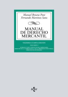 MANUAL DE DERECHO MERCANTIL. VOL 1