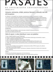 Memoria, testimonios, olvidos: prácticas literarias y culturales más allá del fr