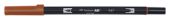 DUAL BRUSH-947 - ROTULADOR TOMBOW DOBLE PUNTA PINCEL. COLOR BURNT SIENNA.