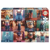 PUZZLE 200 FASHION ANIMALS FSC(R) EDUCA