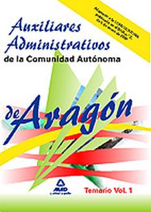TEMARIO 1 AUXILIARES ADMINISTRATIVOS DE LA COMUNID