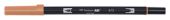 DUAL BRUSH-873 - ROTULADOR TOMBOW DOBLE PUNTA PINCEL. COLOR CORAL.