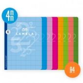 CUADERNO GRAPADO Fº/A4 4MM 50H GRAPADO LAMELA LIBRETA FOLIO