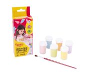TEMPERA 6 BOTES 15ML COLORES PASTEL