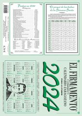 EL FIRMAMENTO CALENDARIO ZARAGOZANO PARED 2024