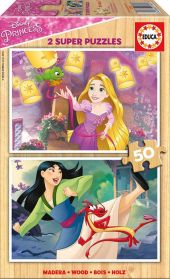PUZZLE DE MADERA 50 PRINCESAS DISNEY