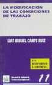 MODIFICACION DE LAS CONDICIONES DE TRABAJO