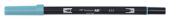 DUAL BRUSH-452 - ROTULADOR TOMBOW DOBLE PUNTA PINCEL. COLOR PROCESS BLUE.