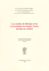 Estudios de Biología en las Universidades de España: Cuatro décadas de cambios.