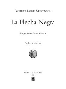 Solucionari. La flecha negra. Biblioteca Teide